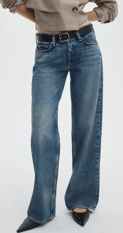 Rag &amp;amp; Bone, Saige Relaxed Straight Jeans