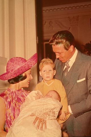 Princess Margaret with her family at her daughter’s christening in 1964