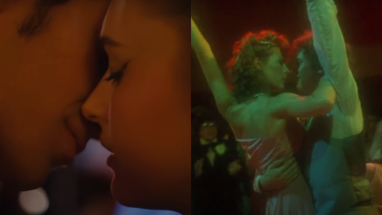 Tyler and Lori almost kissing in Fear Street: Prom Queen and Kim and Nick dancing in Prom Night