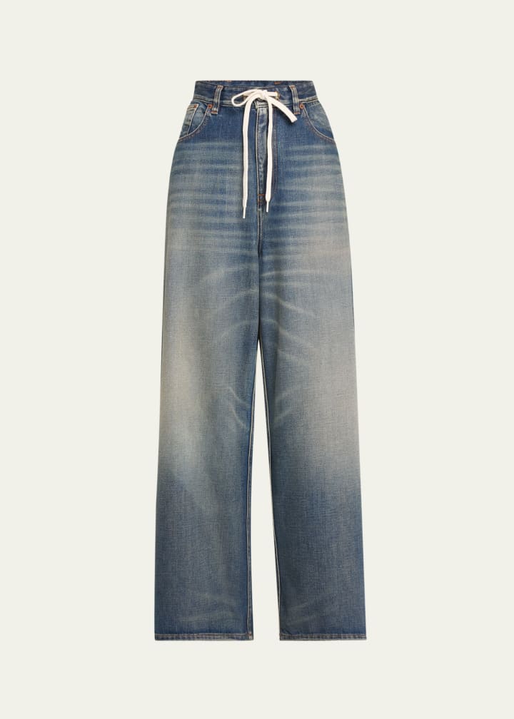 5-Pocket Drawstring Jeans