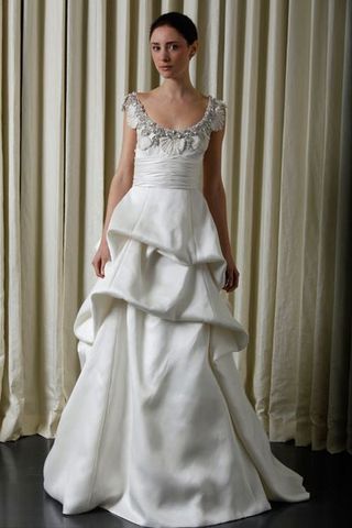 Clothing, Sleeve, Dress, Shoulder, Bridal clothing, Textile, Joint, Standing, White, Gown,