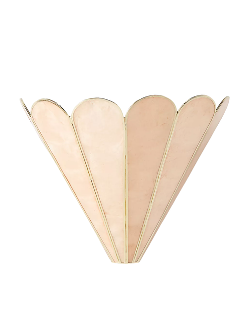 Madelyn Capiz Faceted Sconce Wall Light