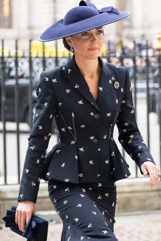 Kate Middleton wears Erdem Peplum Jacket to the Commonwealth Day Service