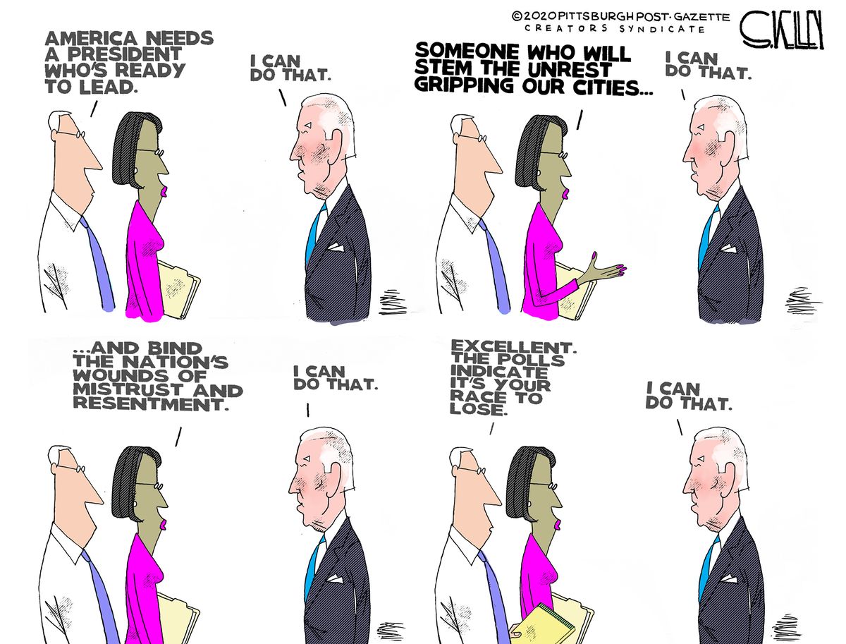 Political Cartoon U.S. Biden 2020 Lose | The Week