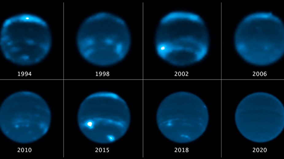 Neptune's clouds have vanished, and the sun may be to blame