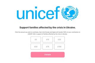 Apple Ukraine Unicef Options