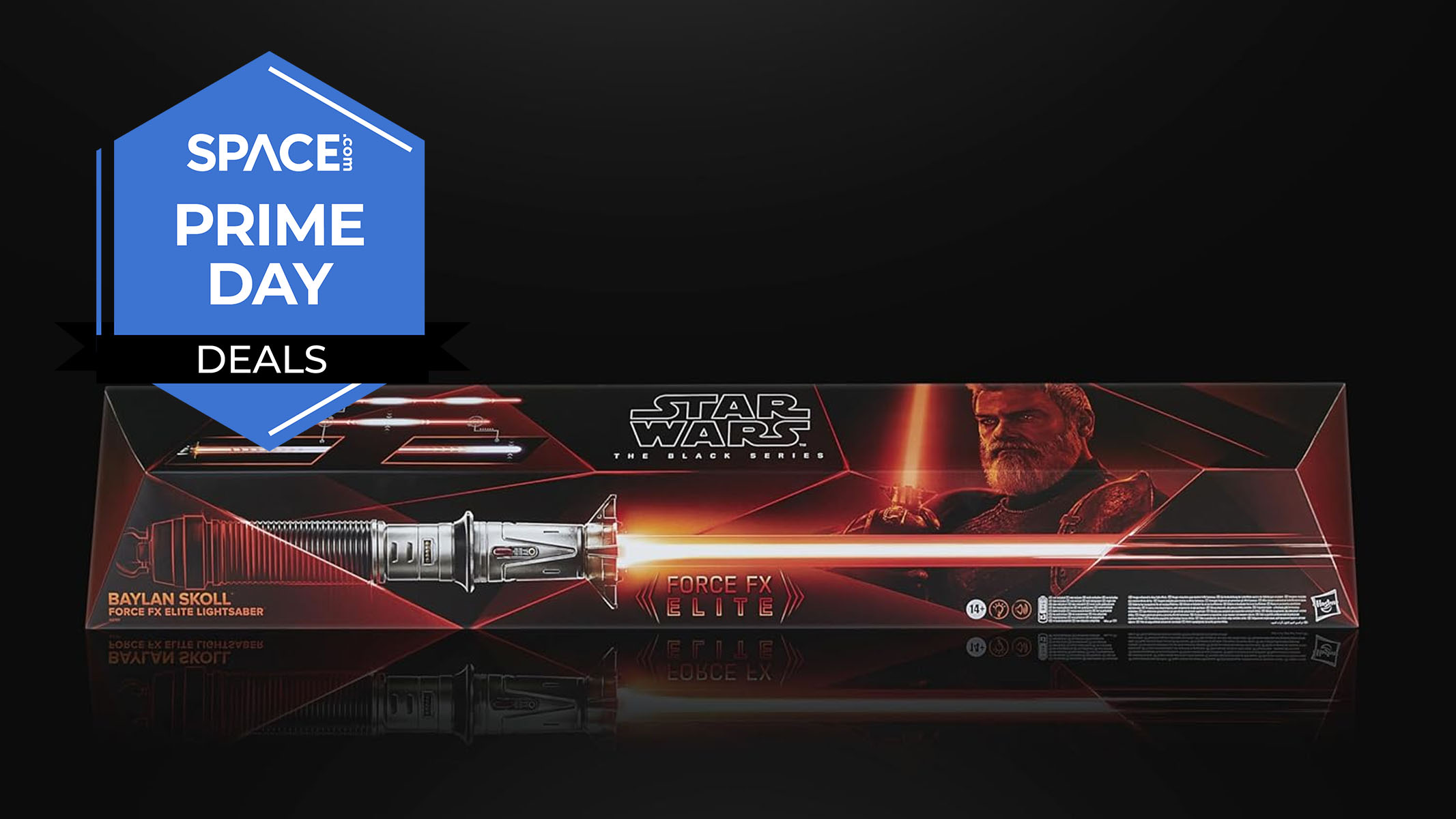 A STAR WARS The Black Series Baylan Skoll Force FX Elite Electronic Lightsaber