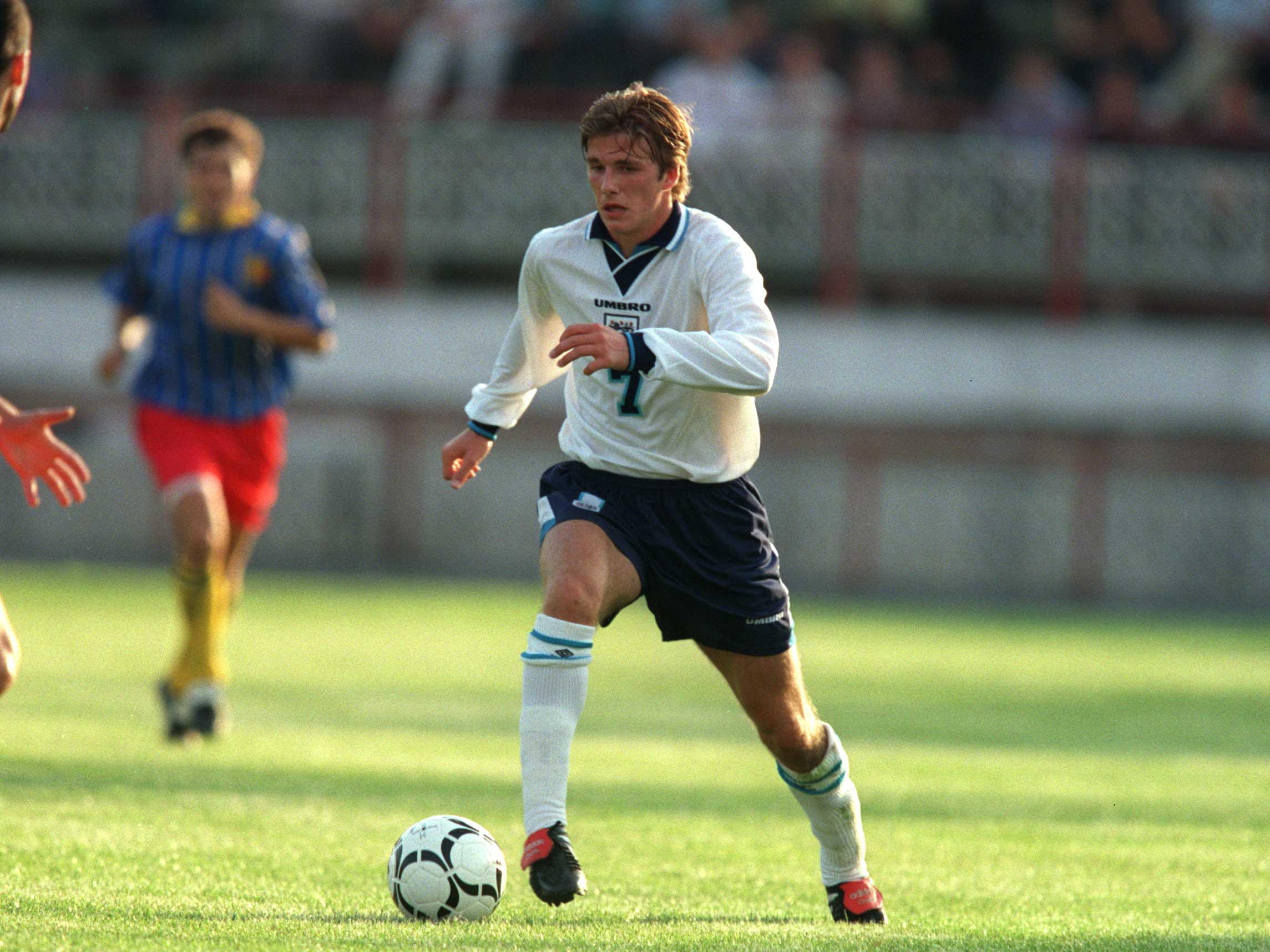 David Beckham's England debut 