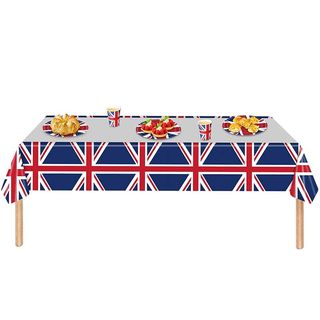 jubilee decorations Union Jack tablecloths for street party tables 