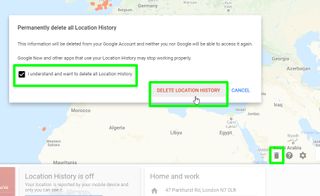 how to view location history in Google Maps