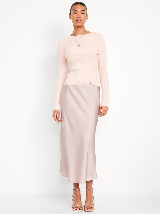 Satin Maxi Skirt