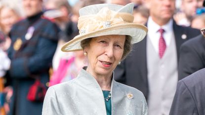 Princess Anne’s hilarious way of seeking out people revealed, seen here during a garden party at the Palace of Holyroodhouse in Edinburgh