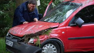 Kevin crashes his van in Silent Witness season 27