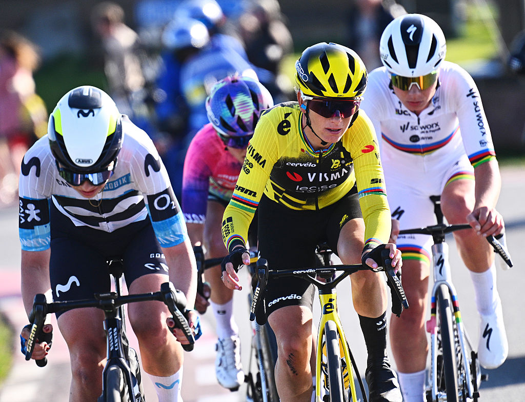 Pauline Ferrand-Prévot in the peloton at Tour of Flanders 2025