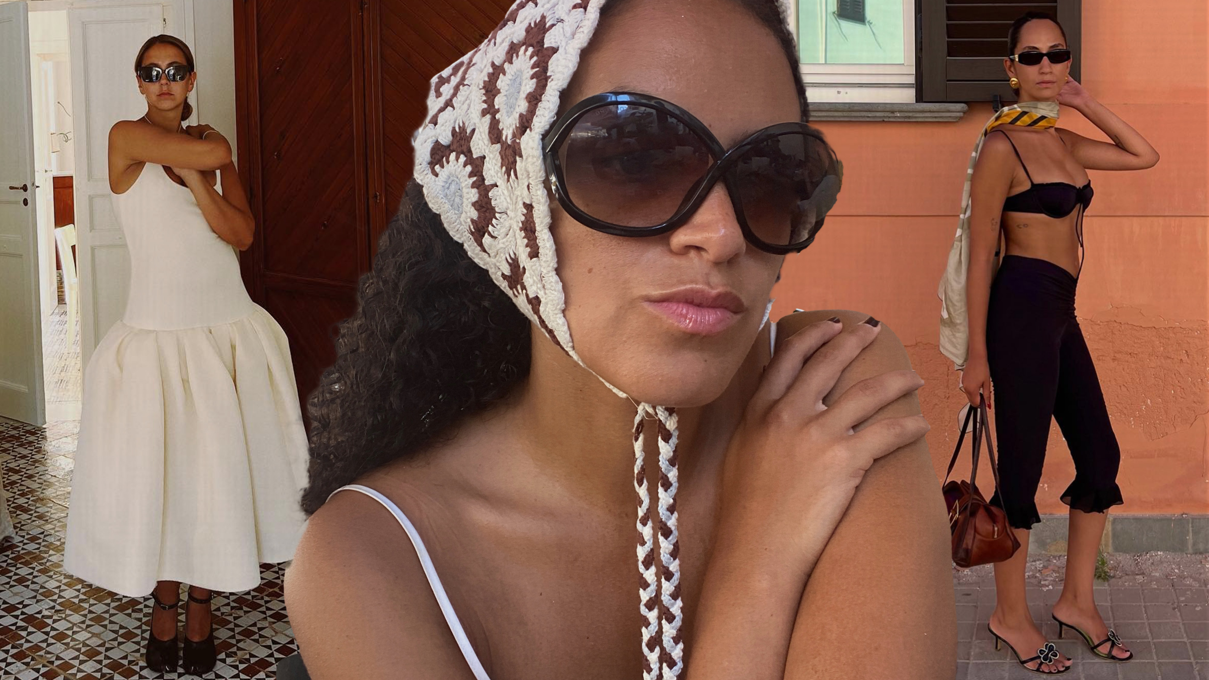 How to pack for Italy is shown in a collage of travel outfits 