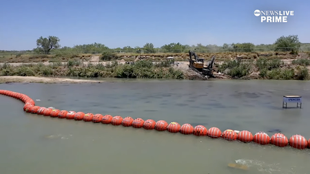 Texas buoys in Rio Grand