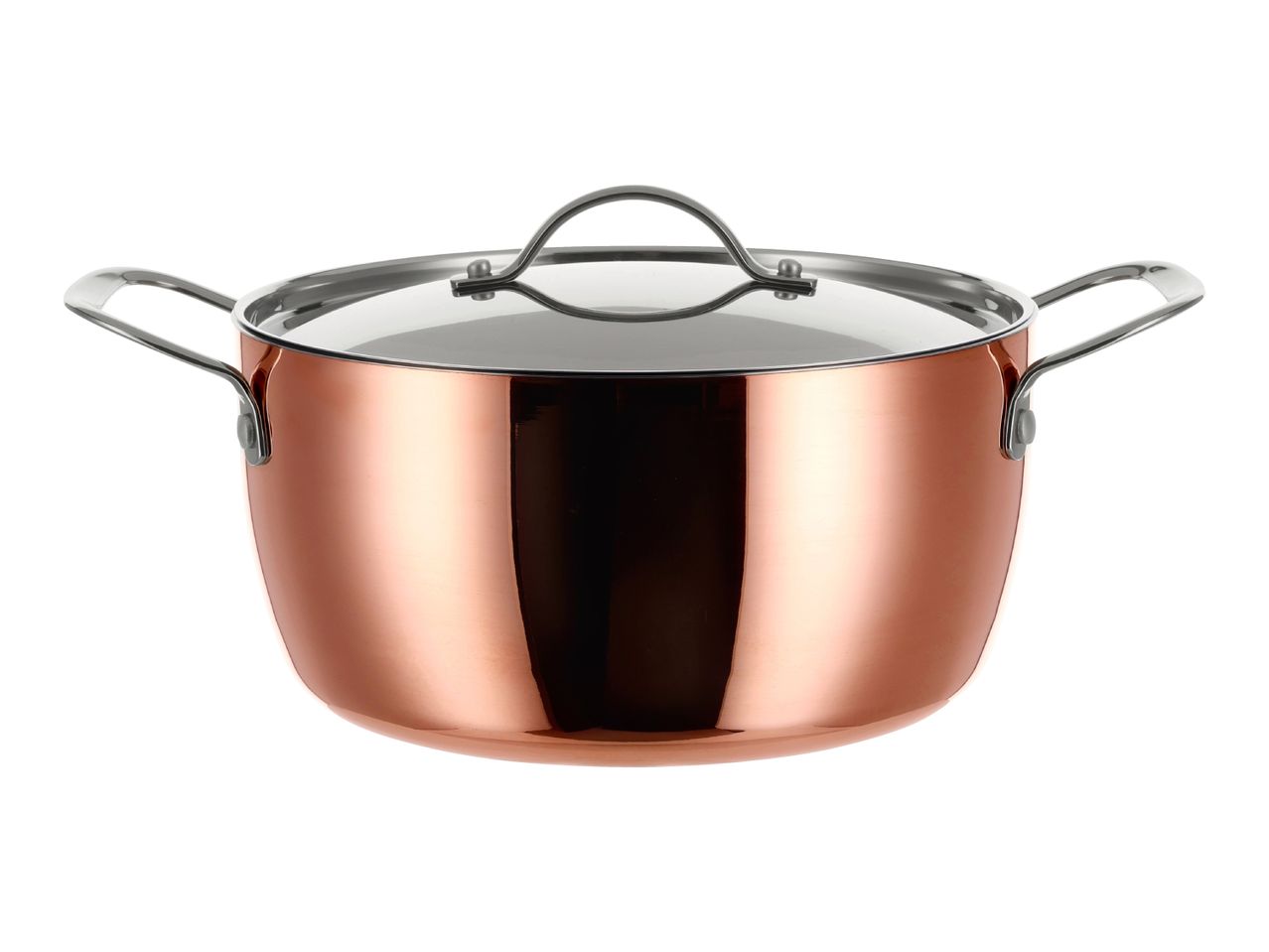Silvercrest 24cm Copper Stockpot &amp;amp; Lid