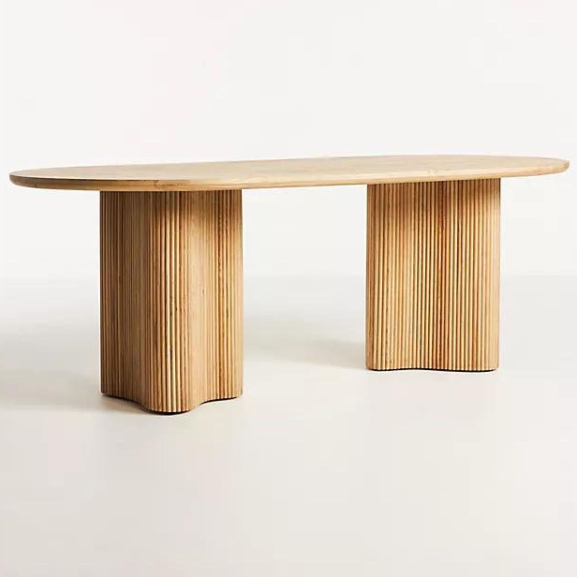 anthropologie curved dining table