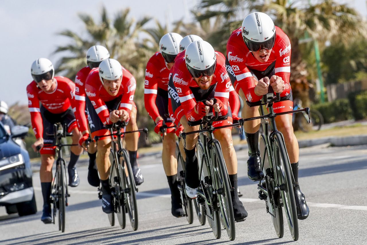 Trek-Segafredo were eighth fastest