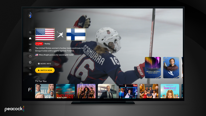 Peacock Olympics home page