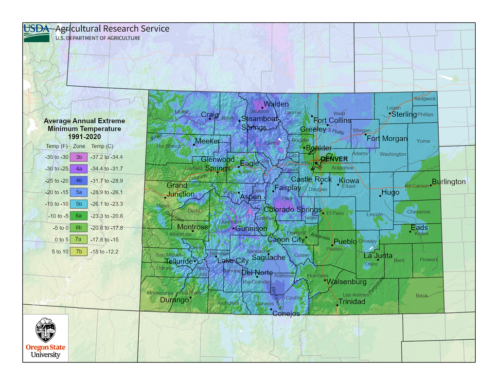 Colorado Hardiness Zone Map For Planting Gardening Know How