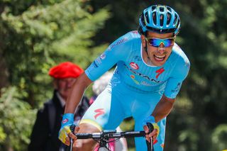 Fabio Aru lost significant time to his GC rivals during the Dauphine prologue.