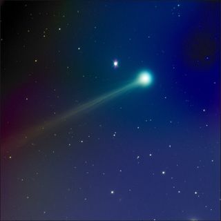 Astrophotographer Mike Hankey sent SPACE.com this 60-second x RGB composite image of Comet ISON taken on Nov. 14, 2013.