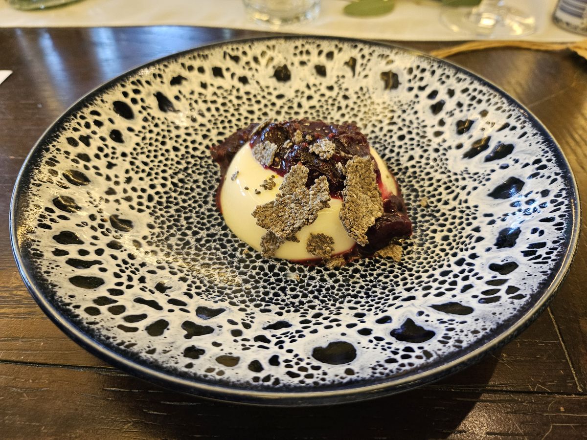 Samsung Galaxy Z Flip 5 camera sample food panna cotta