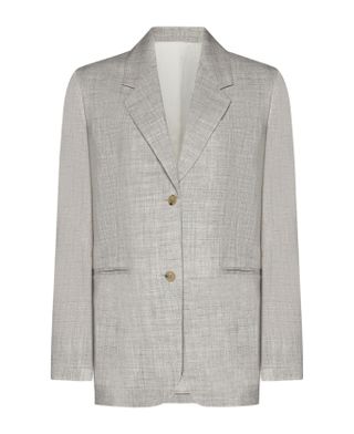 Best Price on the Market at Italist | Totême Viscose and Linen-Blend Tailored Blazer