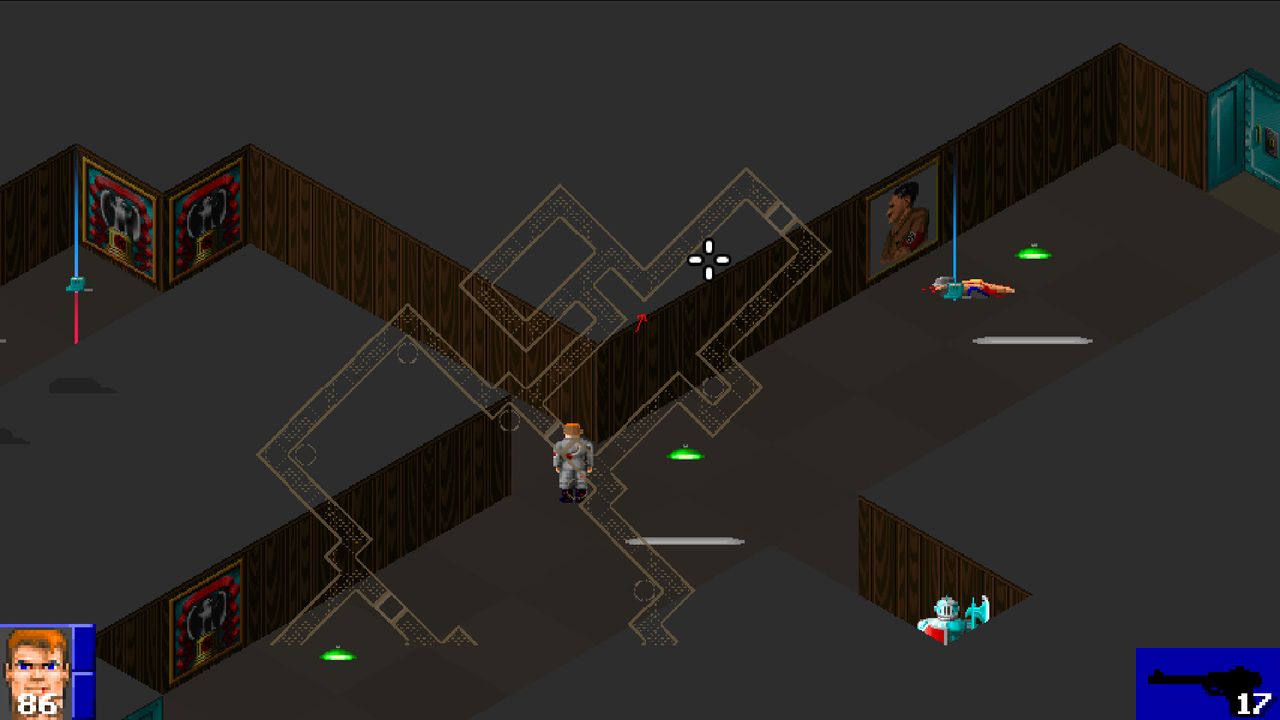 Isowulf, an isometric mod of Wolfenstein 3D