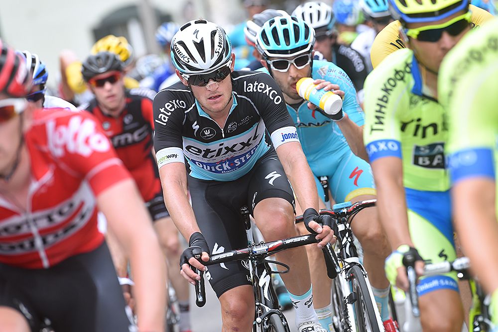 The peloton during stage 9 at the Giro d'Italia