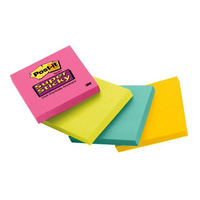 Post-it Super Sticky Notes, 3" x 3", Pink, Green, Blue Pads, 1 Pack | $.97 at Walmart