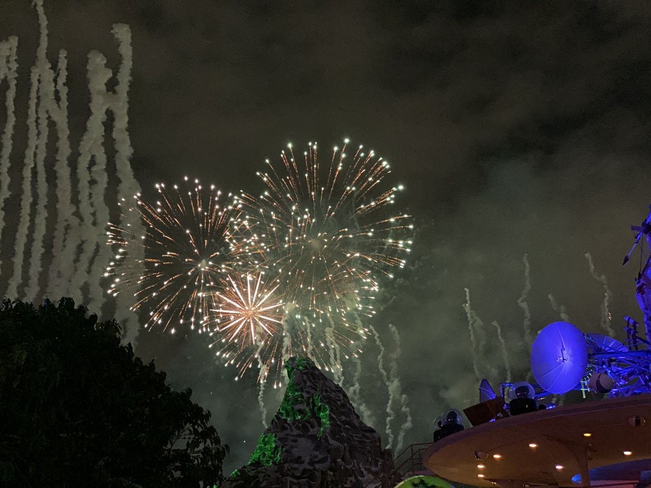 Halloween Screams Fireworks above Matterhorn