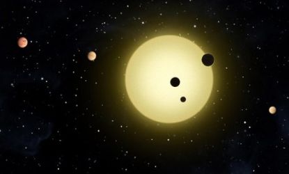 Kepler-11 a planetary system similar to ours. 