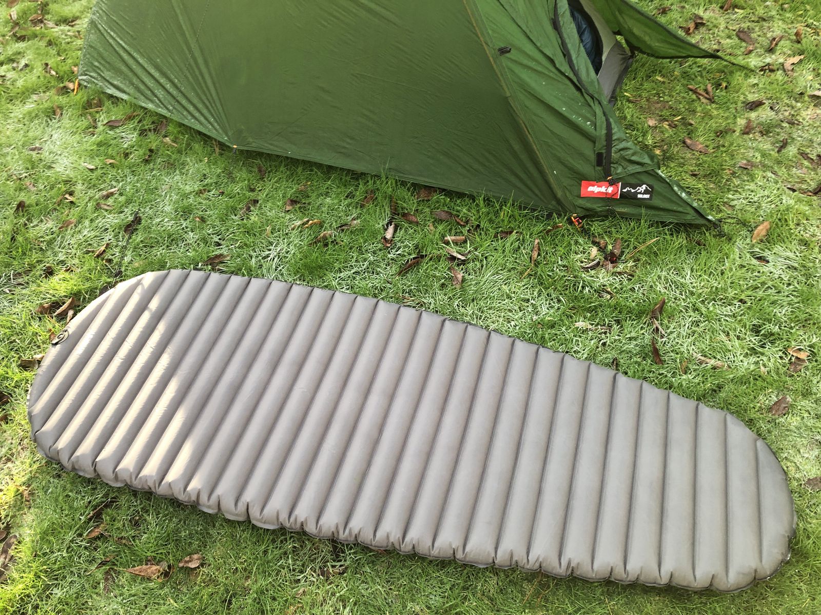Alpkit Whisper insulated camping mat a lightweight 3season sleeping
