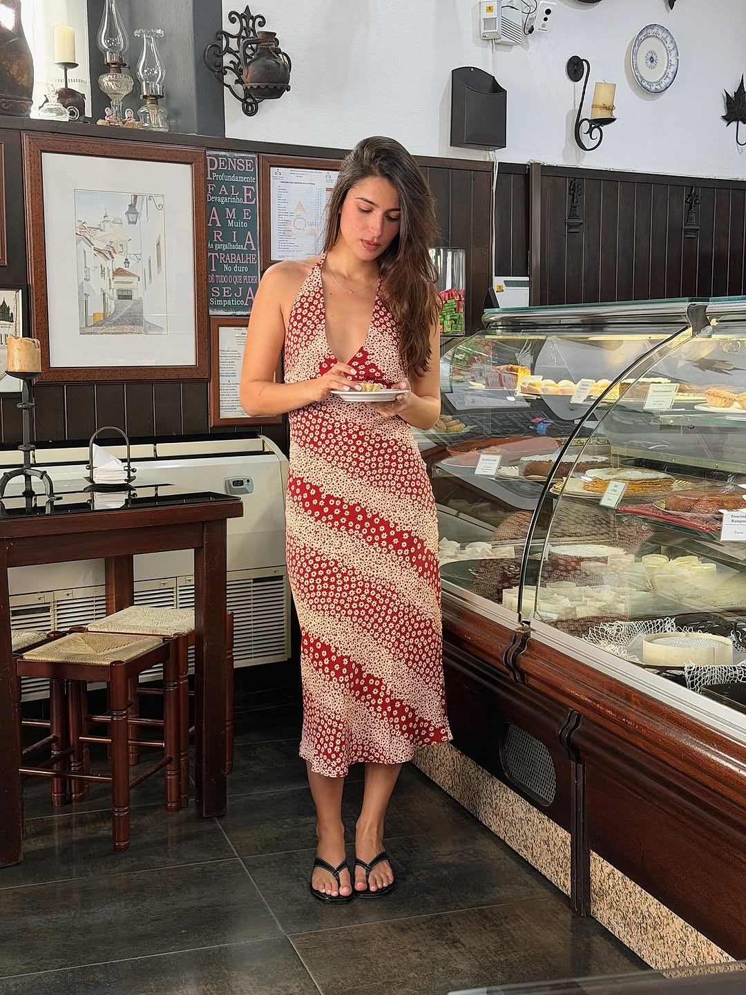 An image of a woman wearing timeless summer outfit