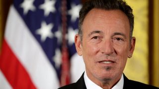 A picture of Bruce Springsteen at the White House to receive his Presidential Medal Of Freedom