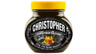 Personalised Christmas coal Marmite