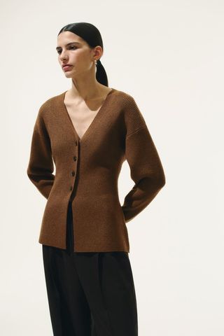 Cardigan With Defined Waist