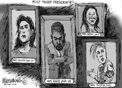 Political Cartoon U.S. Future Presidents