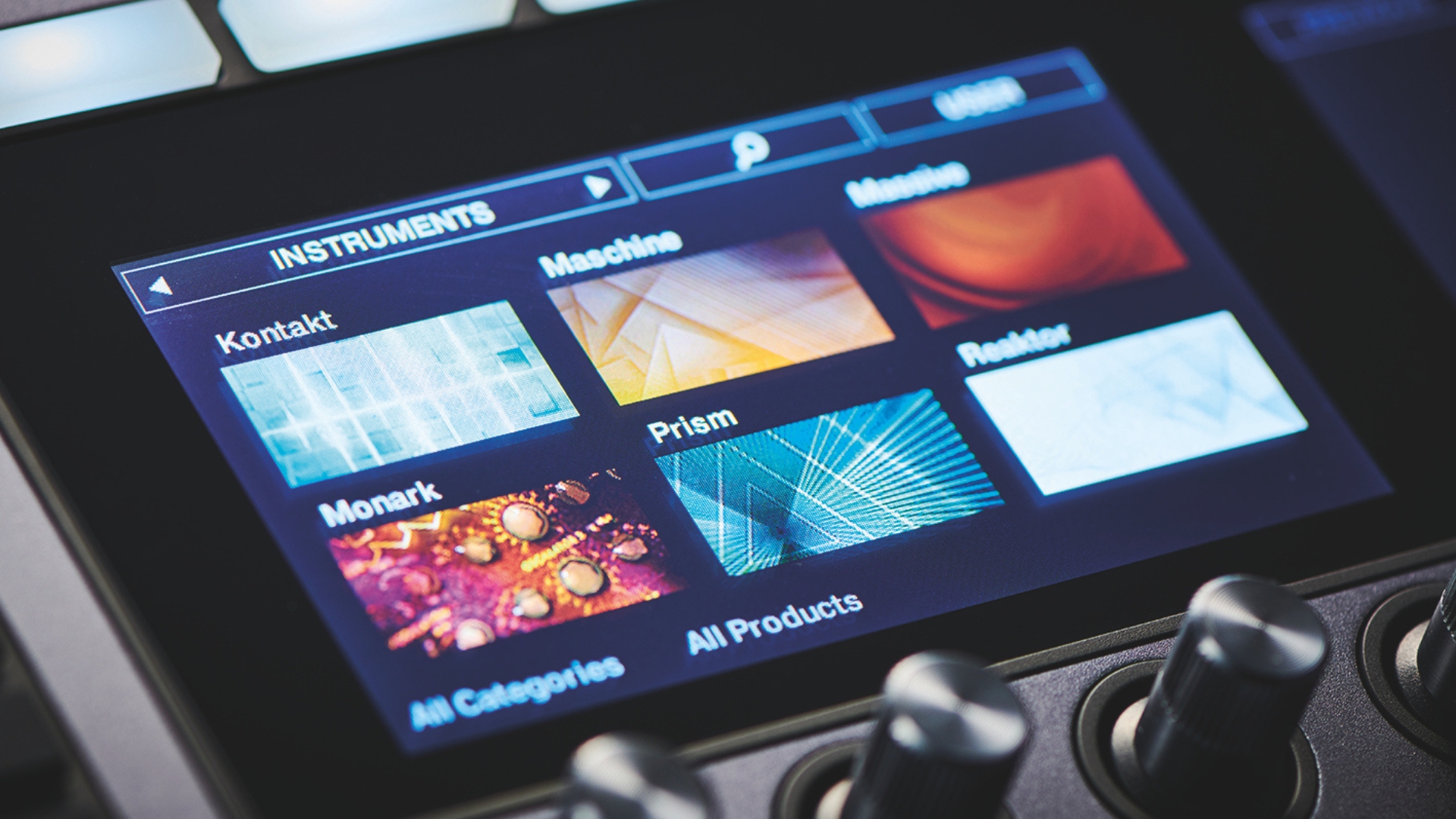 A selection of Native Instruments VSTs on a screen