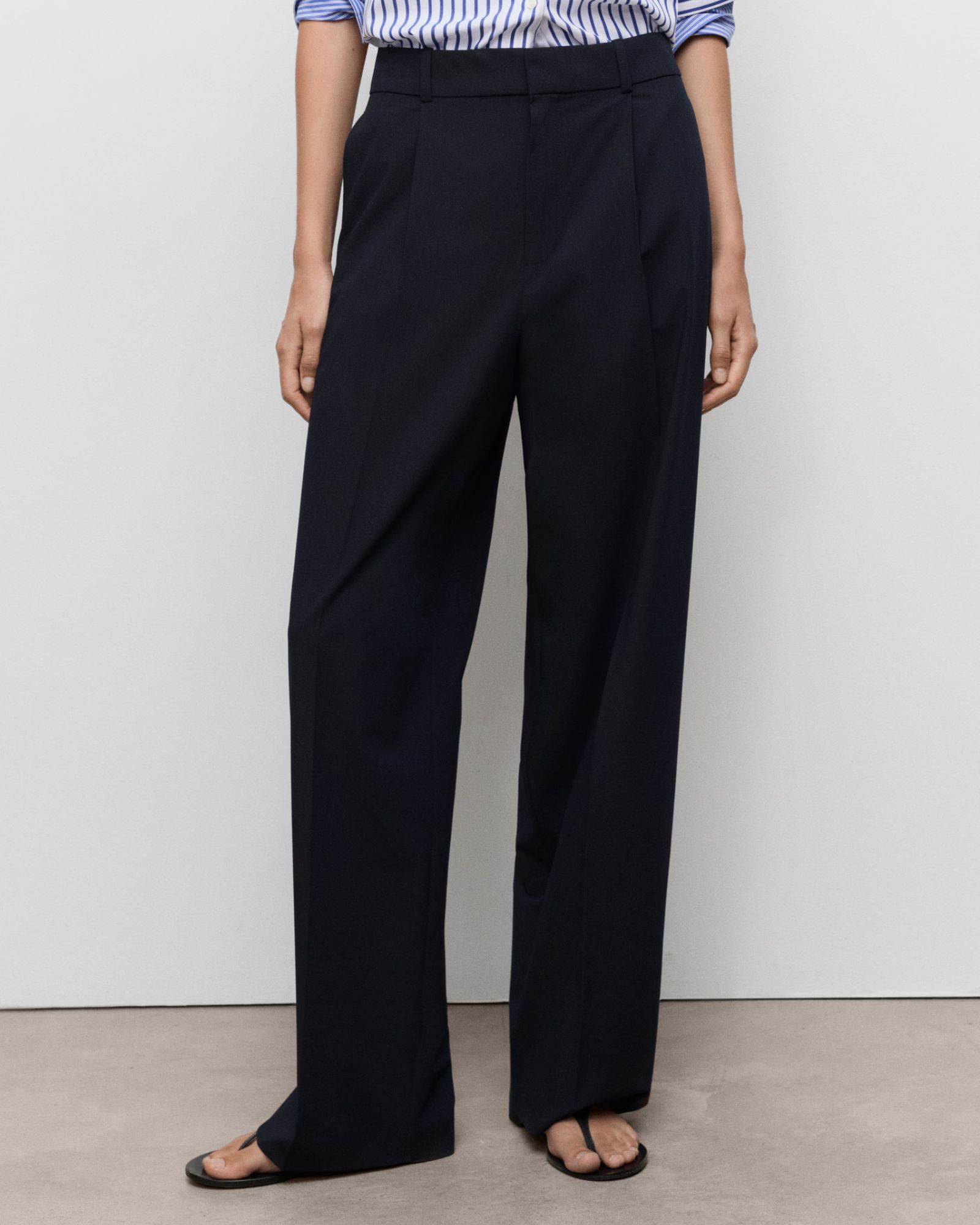 Mango Low-rise Wide-leg Trousers