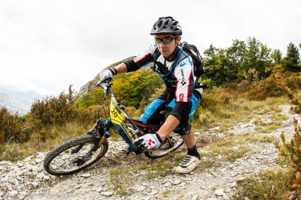 A rider on day 3 at the Trans-Provence