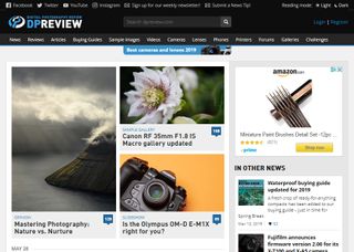 Photography websites: Digital Photography Review