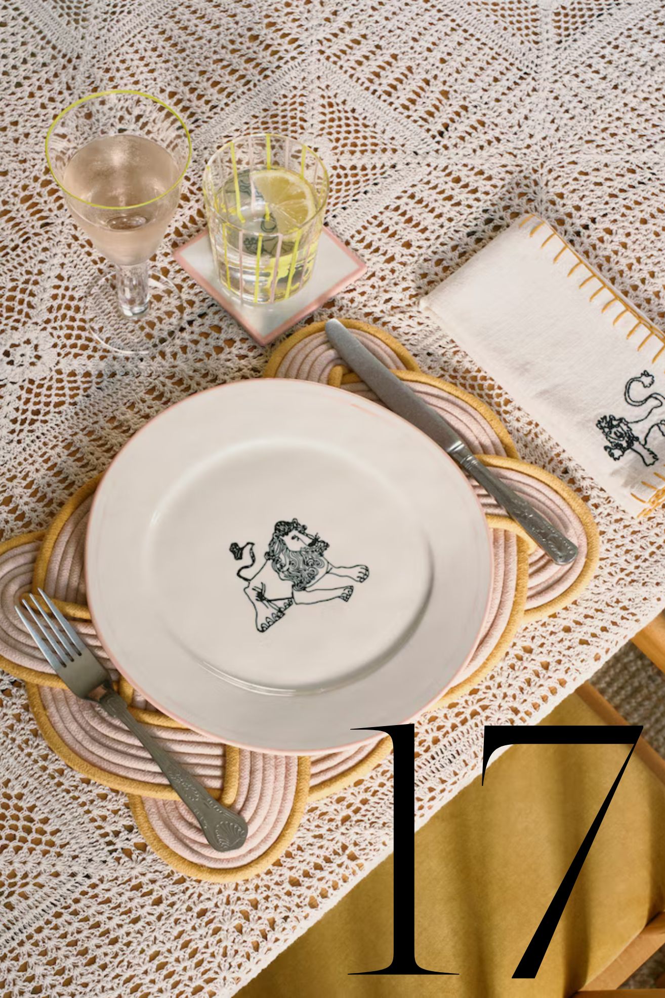 Shrimps X Oliver Bonas, Crochet Tablecloth