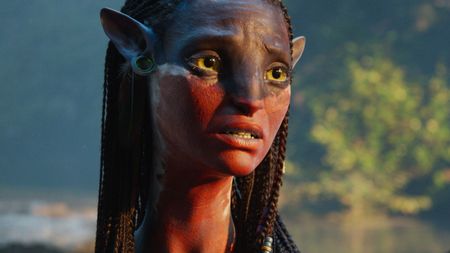 Neytiri (Zoe Salda&ntilde;a) in 20th Century Studios' AVATAR: FIRE AND ASH.