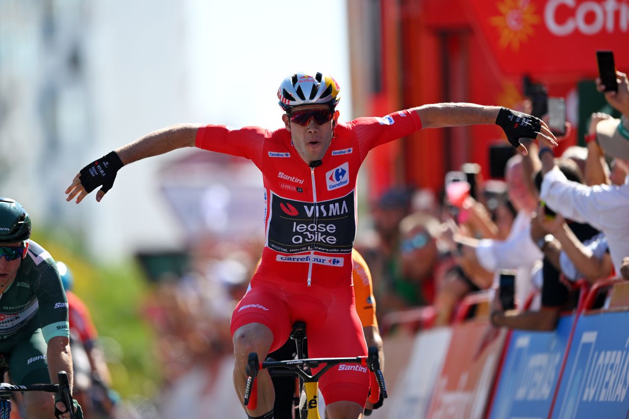 Wout van Aert winning at the Vuelta a España