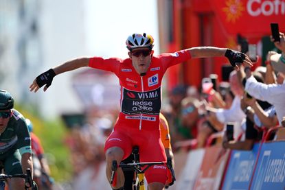 Wout van Aert winning at the Vuelta a España