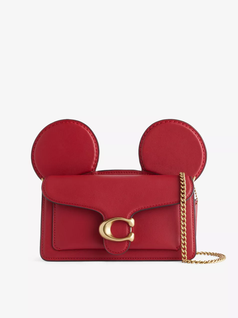 Disney X Coach Mickey Tabby Leather Cross Body Bag