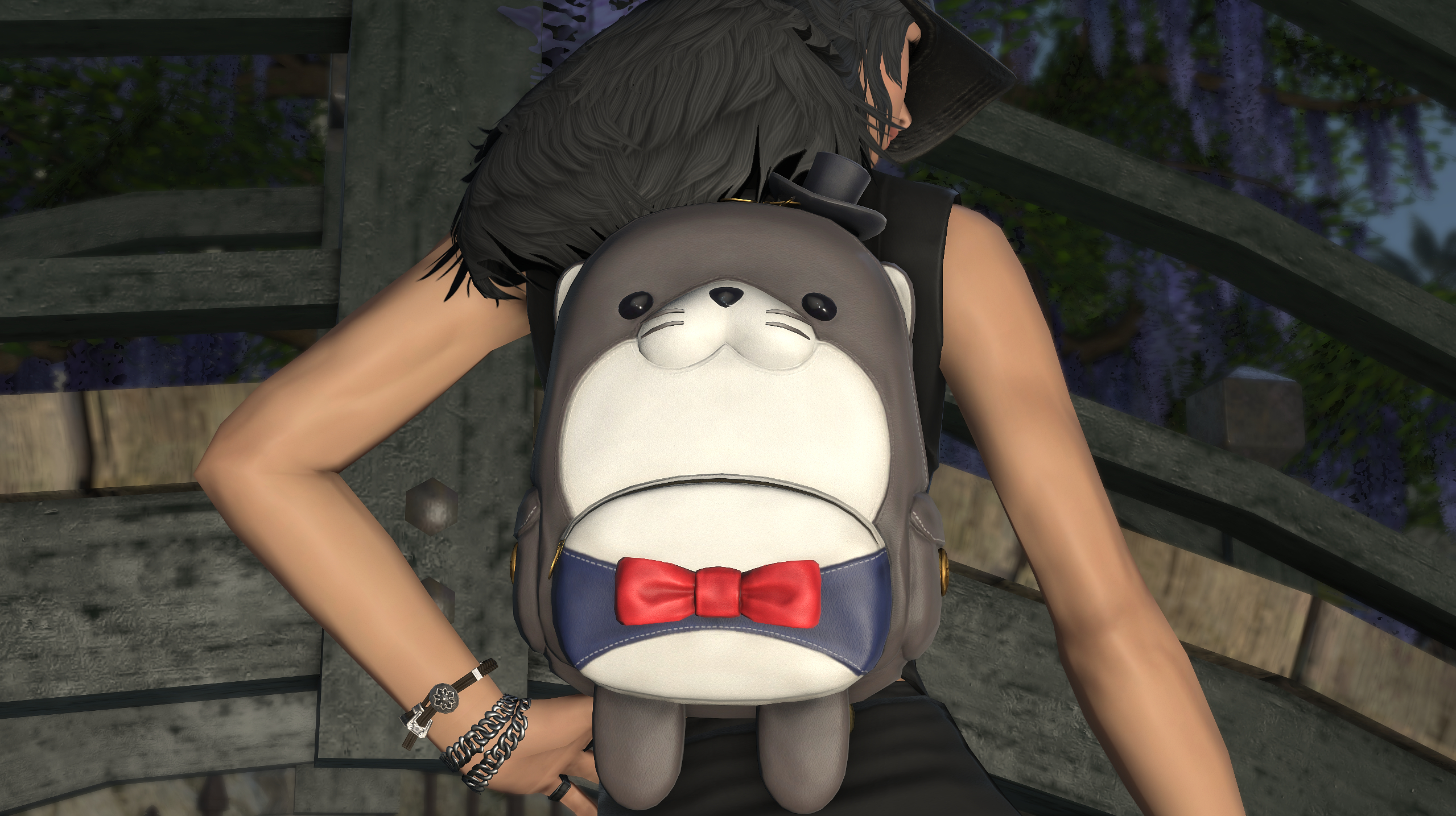 The Senor Otter backpack in Final Fantasy 14.